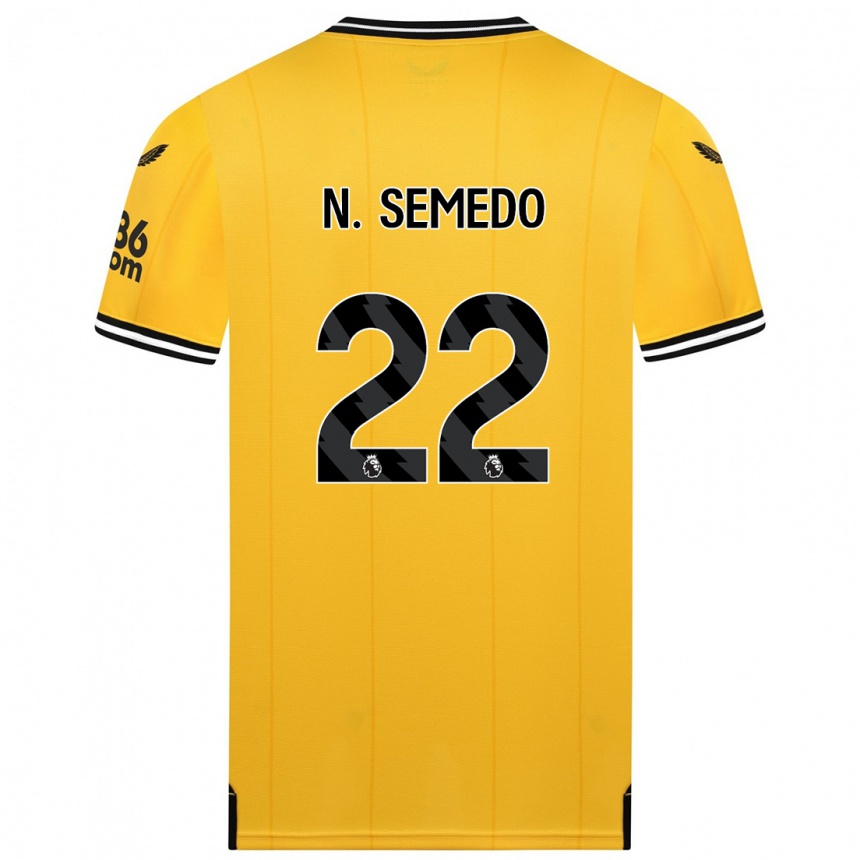 Niño Fútbol Camiseta Nélson Semedo #22 Amarillo 1ª Equipación 2023/24 Perú