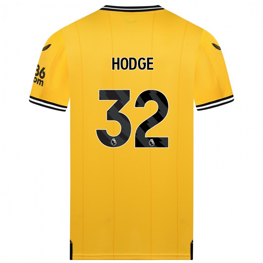 Niño Fútbol Camiseta Joe Hodge #32 Amarillo 1ª Equipación 2023/24 Perú