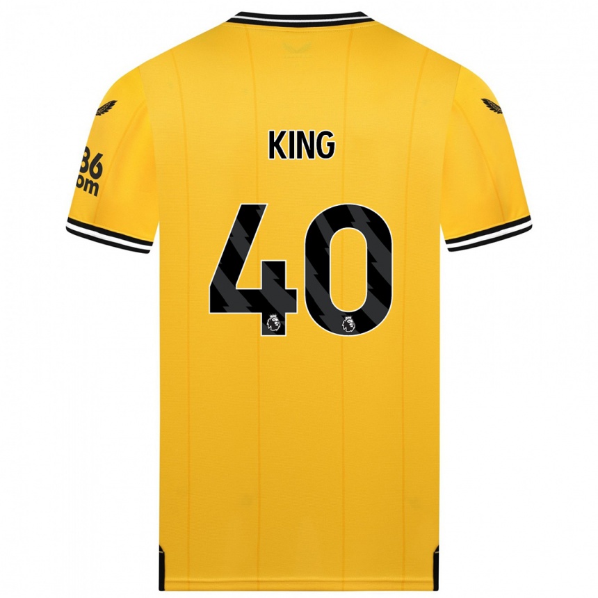 Niño Fútbol Camiseta Tom King #40 Amarillo 1ª Equipación 2023/24 Perú