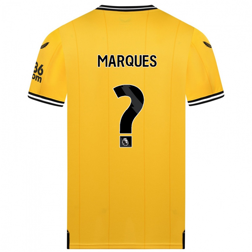 Niño Fútbol Camiseta Christian Marques #0 Amarillo 1ª Equipación 2023/24 Perú