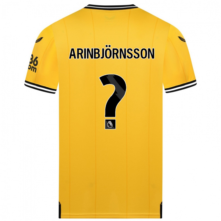 Niño Fútbol Camiseta Pálmi Rafn Arinbjörnsson #0 Amarillo 1ª Equipación 2023/24 Perú