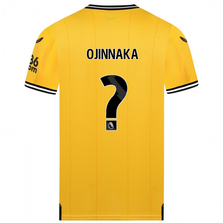 Niño Fútbol Camiseta Temple Ojinnaka #0 Amarillo 1ª Equipación 2023/24 Perú