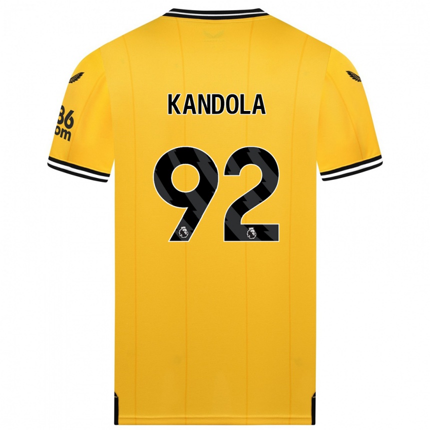 Niño Fútbol Camiseta Kam Kandola #92 Amarillo 1ª Equipación 2023/24 Perú