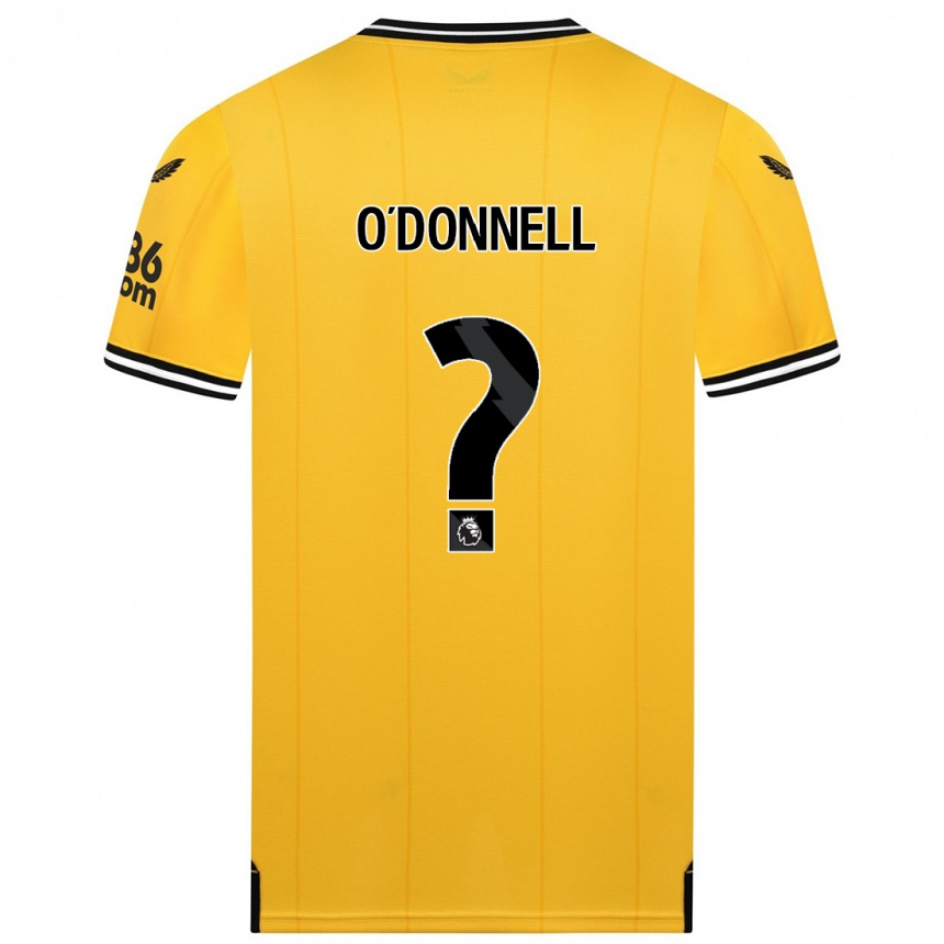 Niño Fútbol Camiseta Luke O'donnell #0 Amarillo 1ª Equipación 2023/24 Perú