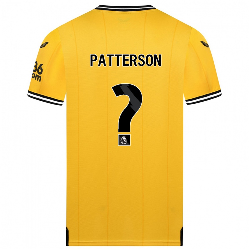 Niño Fútbol Camiseta Lennon Patterson #0 Amarillo 1ª Equipación 2023/24 Perú