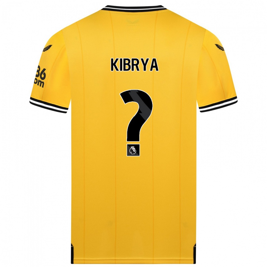 Niño Fútbol Camiseta Lucas Kibrya #0 Amarillo 1ª Equipación 2023/24 Perú