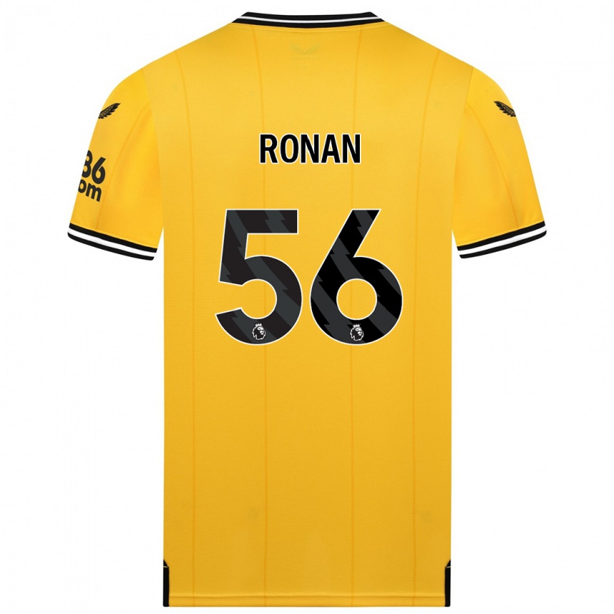 Niño Fútbol Camiseta Connor Ronan #56 Amarillo 1ª Equipación 2023/24 Perú