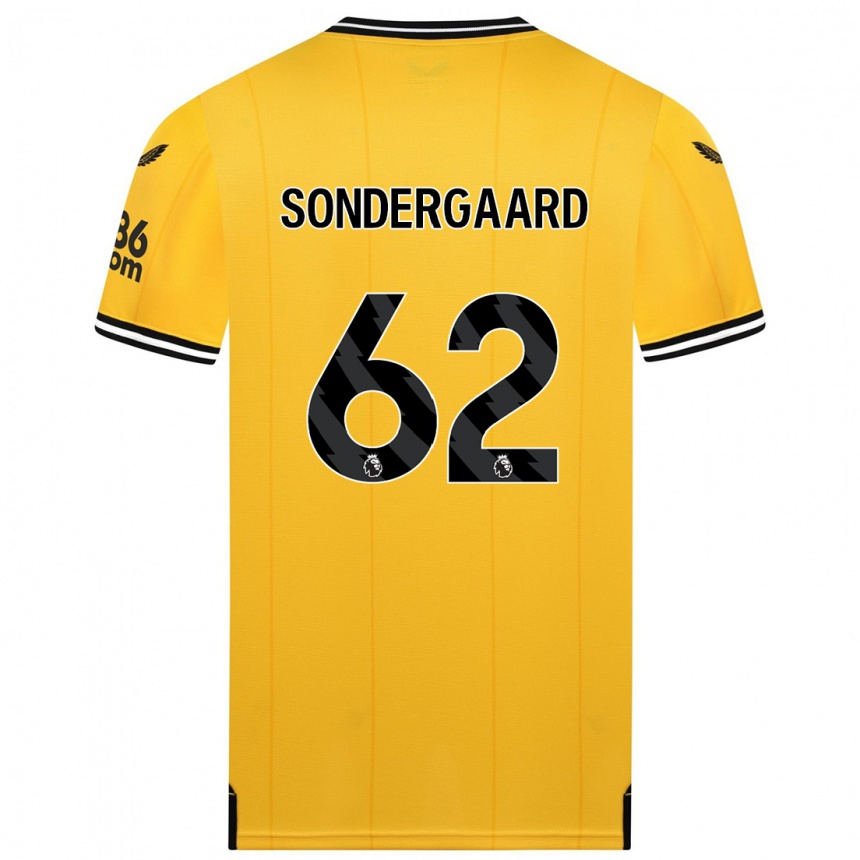 Niño Fútbol Camiseta Andreas Sondergaard #62 Amarillo 1ª Equipación 2023/24 Perú