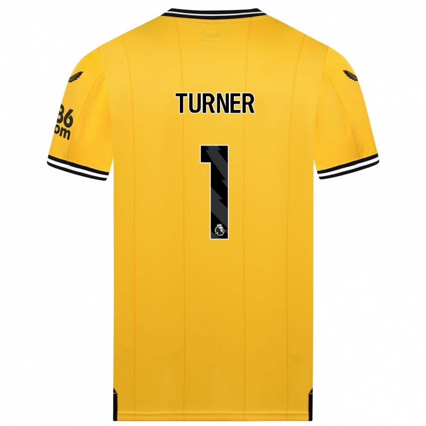 Niño Fútbol Camiseta Shannon Turner #1 Amarillo 1ª Equipación 2023/24 Perú