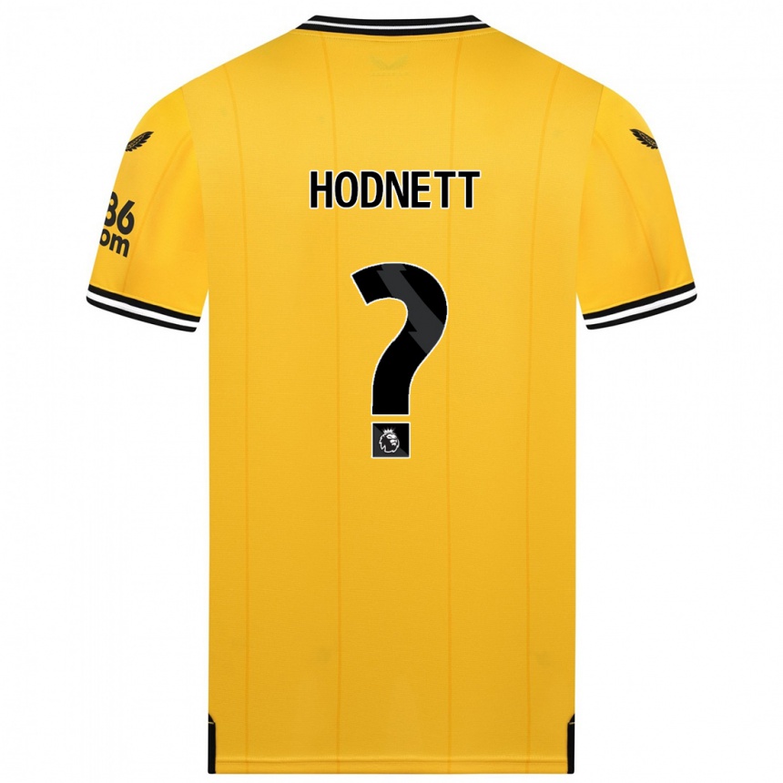 Niño Fútbol Camiseta Jack Hodnett #0 Amarillo 1ª Equipación 2023/24 Perú