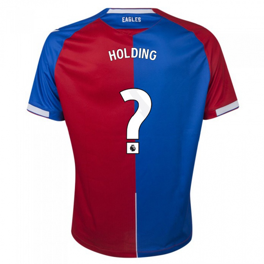 Niño Fútbol Camiseta Rob Holding #0 Rojo Azul 1ª Equipación 2023/24 Perú