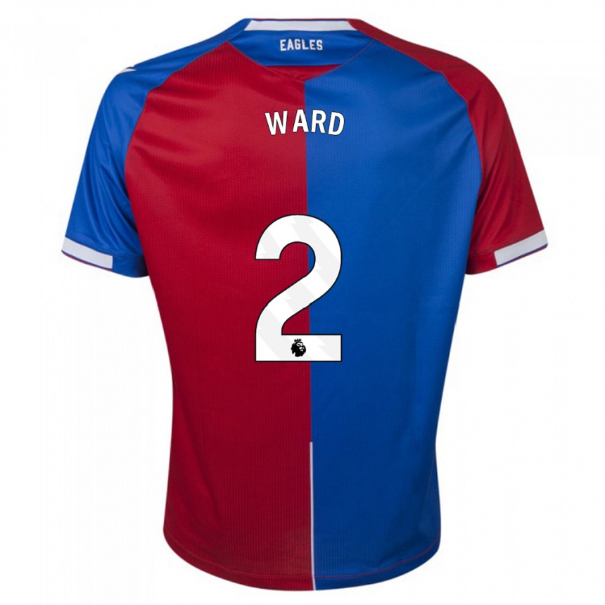 Niño Fútbol Camiseta Joel Ward #2 Rojo Azul 1ª Equipación 2023/24 Perú