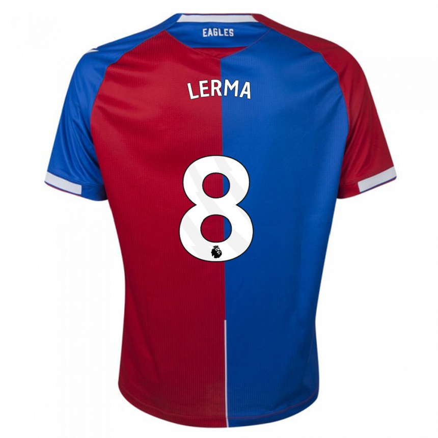 Niño Fútbol Camiseta Jefferson Lerma #8 Rojo Azul 1ª Equipación 2023/24 Perú