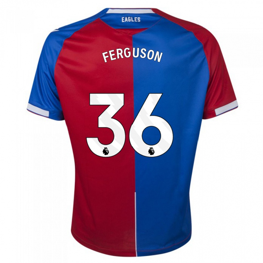 Niño Fútbol Camiseta Nathan Ferguson #36 Rojo Azul 1ª Equipación 2023/24 Perú