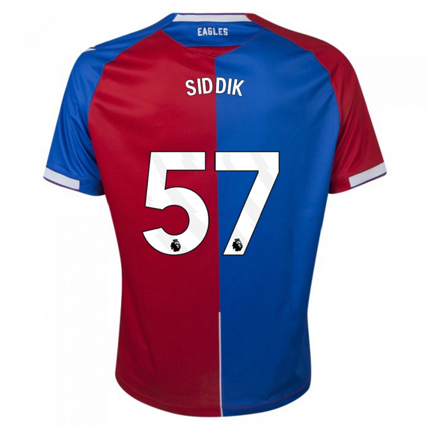 Niño Fútbol Camiseta Cardo Siddik #57 Rojo Azul 1ª Equipación 2023/24 Perú