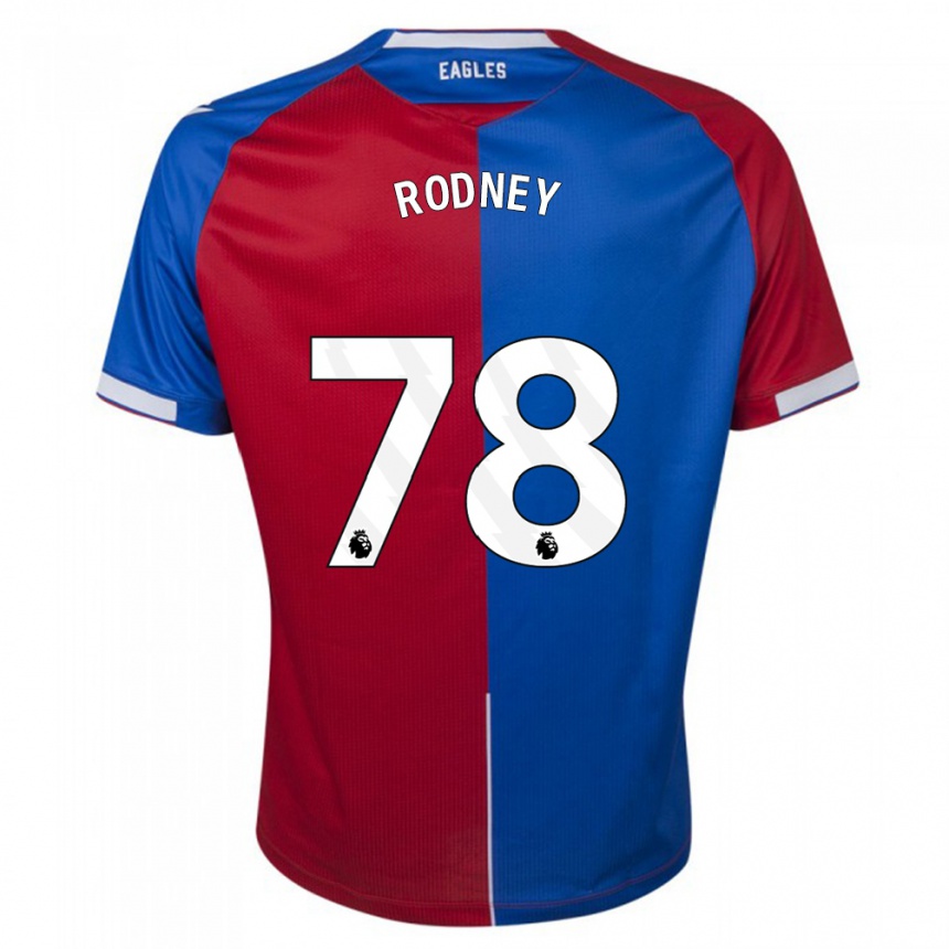 Niño Fútbol Camiseta Kaden Rodney #78 Rojo Azul 1ª Equipación 2023/24 Perú