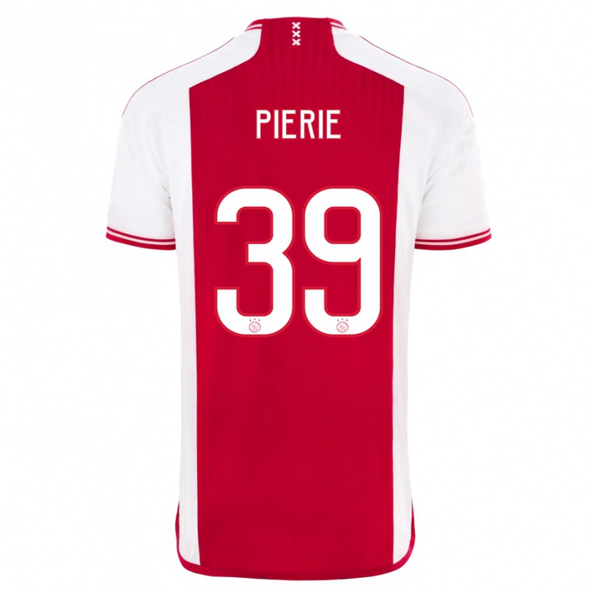 Niño Fútbol Camiseta Kik Pierie #39 Rojo Blanco 1ª Equipación 2023/24 Perú