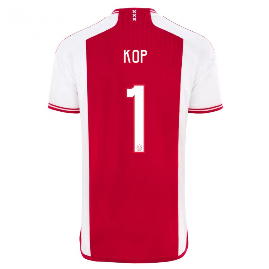 Niño Fútbol Camiseta Lize Kop #1 Rojo Blanco 1ª Equipación 2023/24 Perú