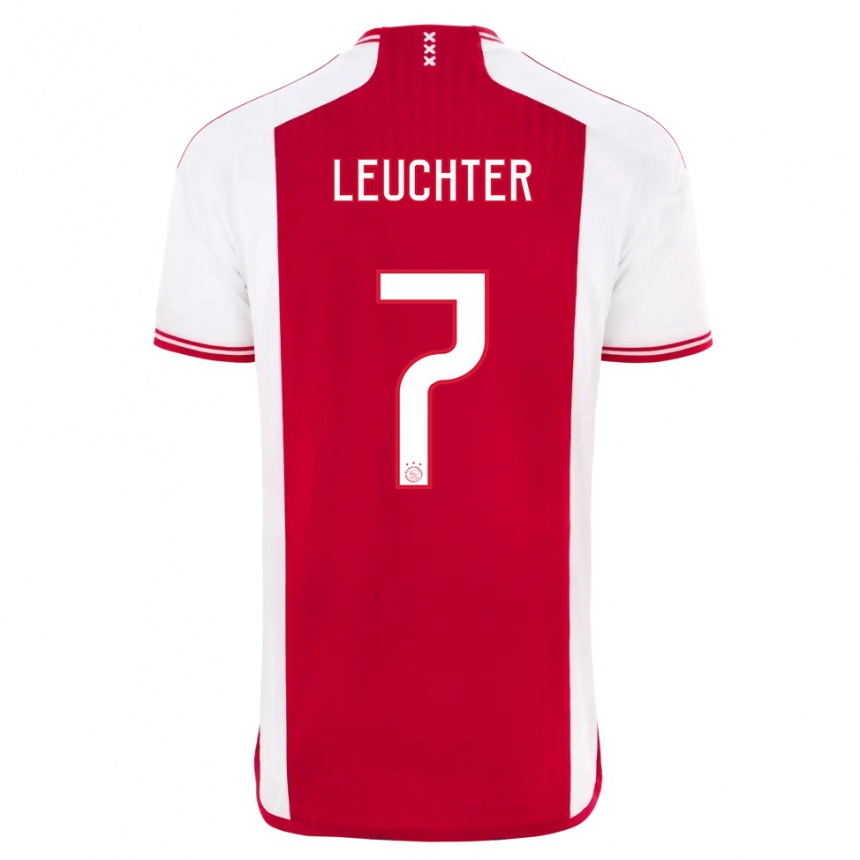 Niño Fútbol Camiseta Romée Leuchter #7 Rojo Blanco 1ª Equipación 2023/24 Perú