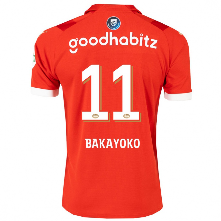 Niño Fútbol Camiseta Johan Bakayoko #11 Rojo 1ª Equipación 2023/24 Perú