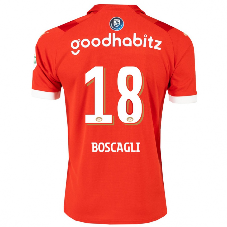 Niño Fútbol Camiseta Olivier Boscagli #18 Rojo 1ª Equipación 2023/24 Perú