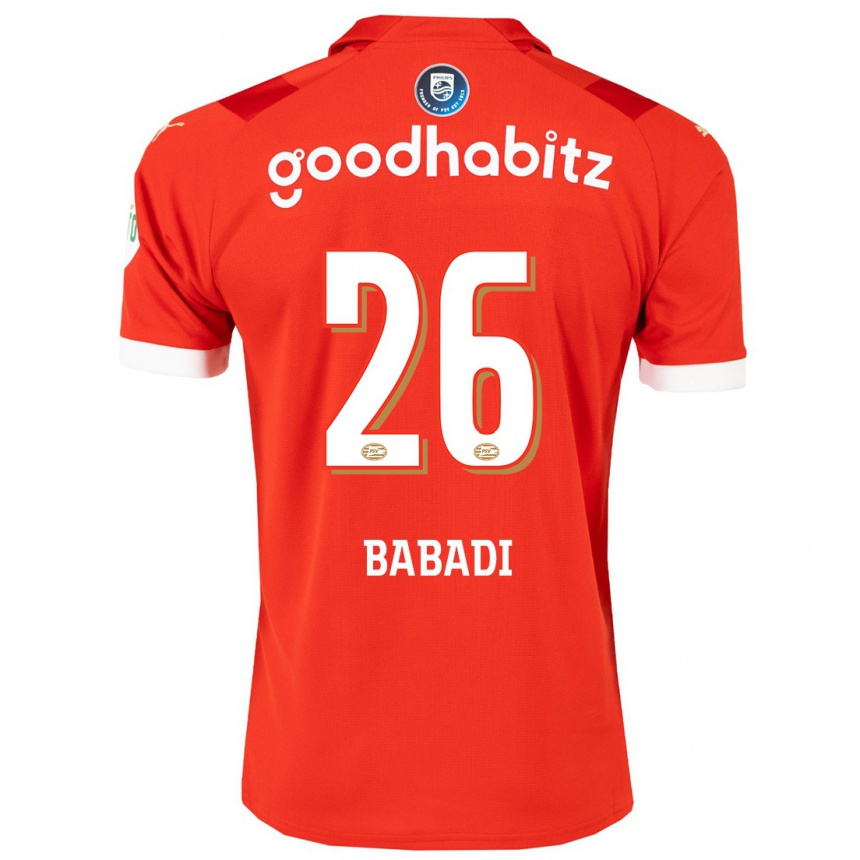 Niño Fútbol Camiseta Isaac Babadi #26 Rojo 1ª Equipación 2023/24 Perú