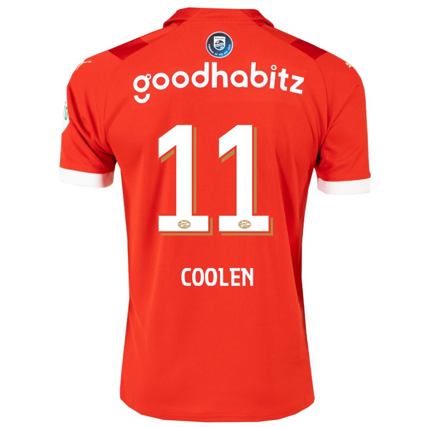 Niño Fútbol Camiseta Nadia Coolen #11 Rojo 1ª Equipación 2023/24 Perú