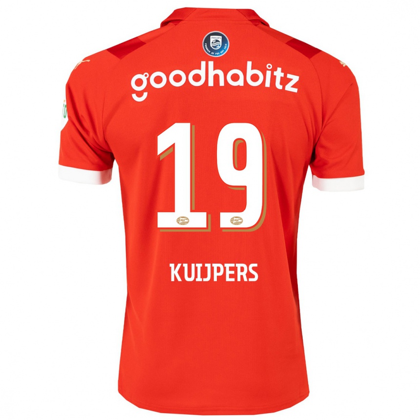 Niño Fútbol Camiseta Jeslynn Kuijpers #19 Rojo 1ª Equipación 2023/24 Perú