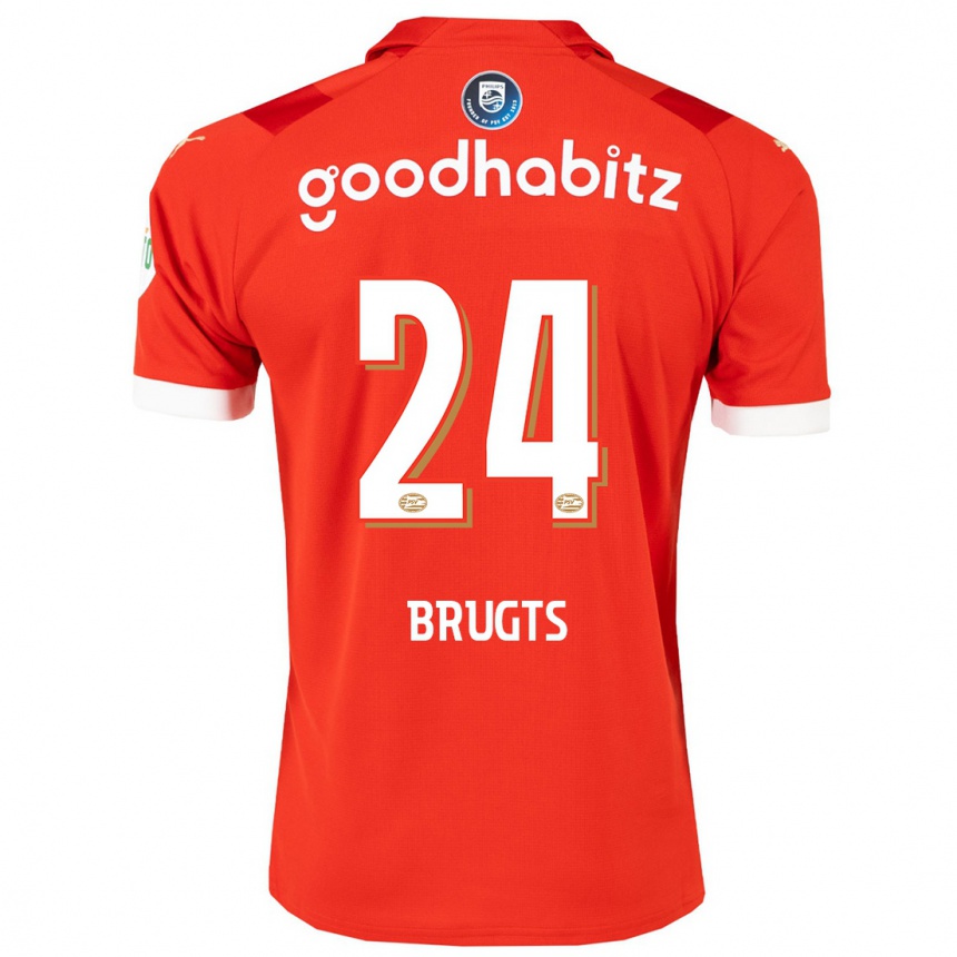 Niño Fútbol Camiseta Esmee Brugts #24 Rojo 1ª Equipación 2023/24 Perú