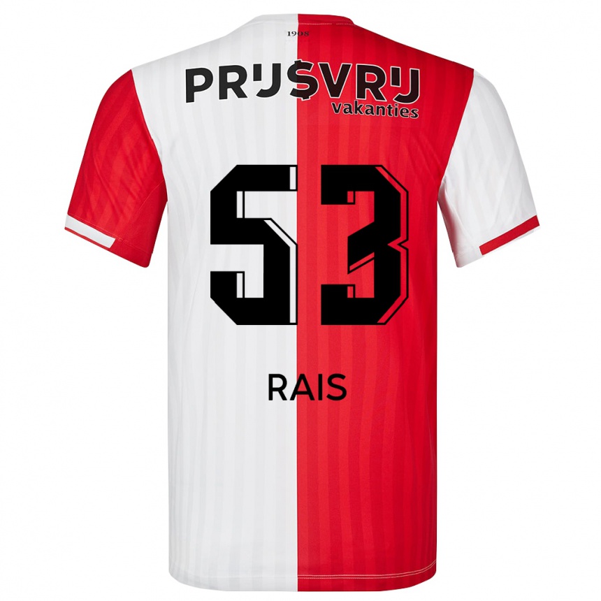 Niño Fútbol Camiseta Amir Rais #53 Rojo Blanco 1ª Equipación 2023/24 Perú