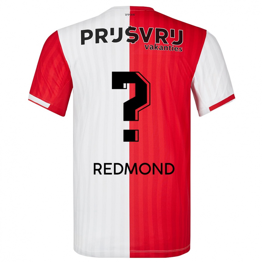 Niño Fútbol Camiseta Zepiqueno Redmond #0 Rojo Blanco 1ª Equipación 2023/24 Perú