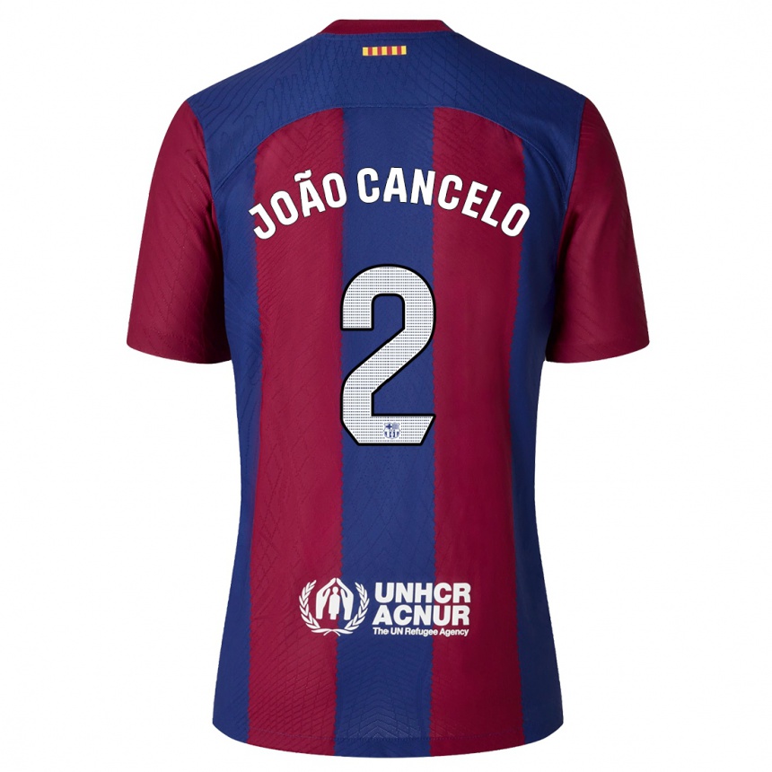 Niño Fútbol Camiseta Joao Cancelo #2 Rojo Azul 1ª Equipación 2023/24 Perú