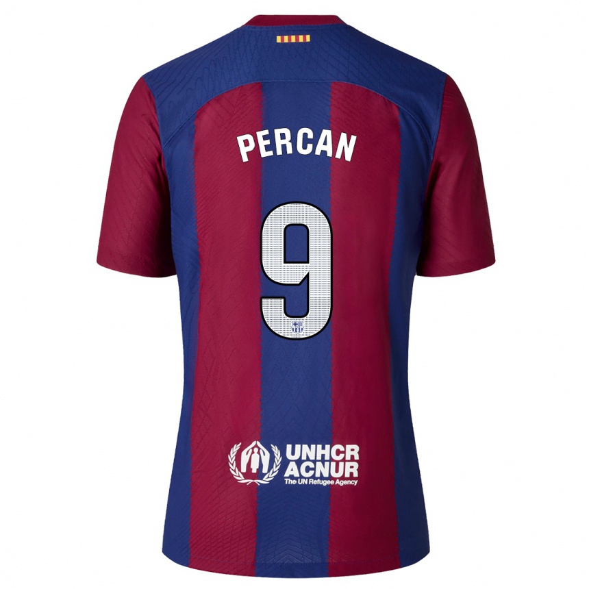 Niño Fútbol Camiseta Diego Percan #9 Rojo Azul 1ª Equipación 2023/24 Perú