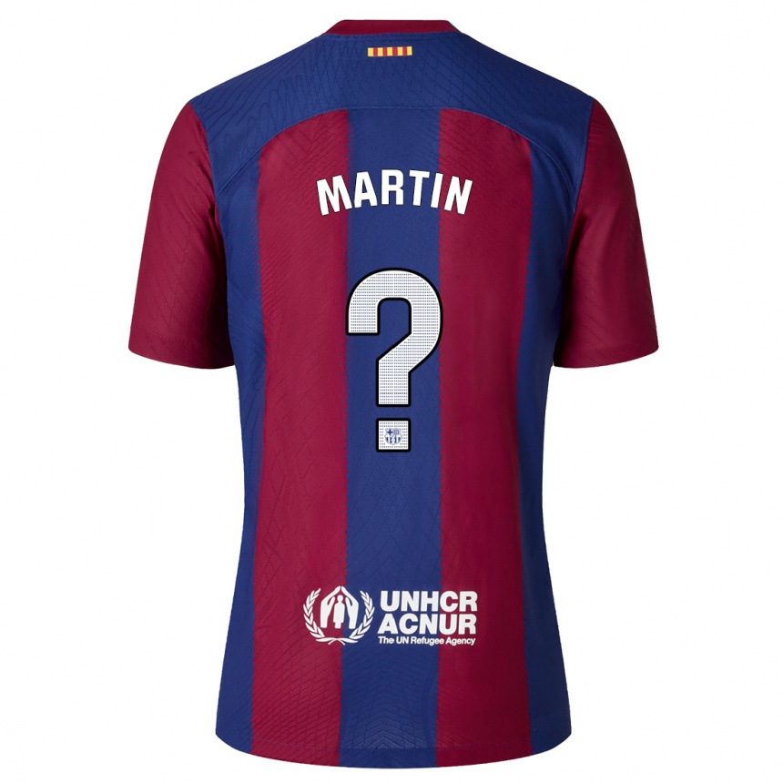 Niño Fútbol Camiseta Antonio Martin #0 Rojo Azul 1ª Equipación 2023/24 Perú