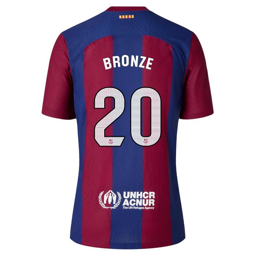 Niño Fútbol Camiseta Lucy Bronze #20 Rojo Azul 1ª Equipación 2023/24 Perú