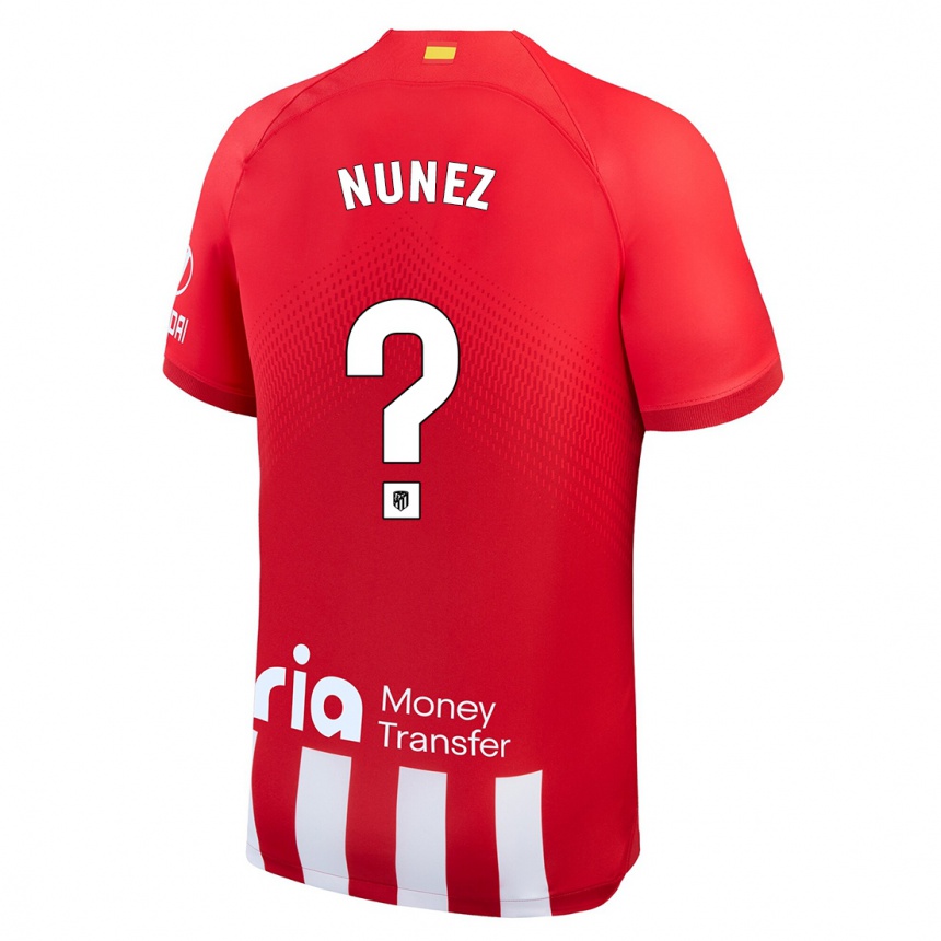 Niño Fútbol Camiseta Rafael Nunez #0 Rojo Blanco 1ª Equipación 2023/24 Perú