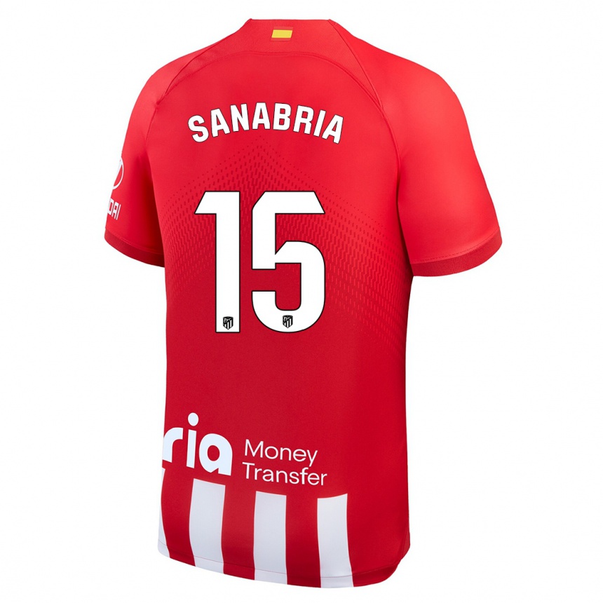 Niño Fútbol Camiseta Juan Sanabria #15 Rojo Blanco 1ª Equipación 2023/24 Perú