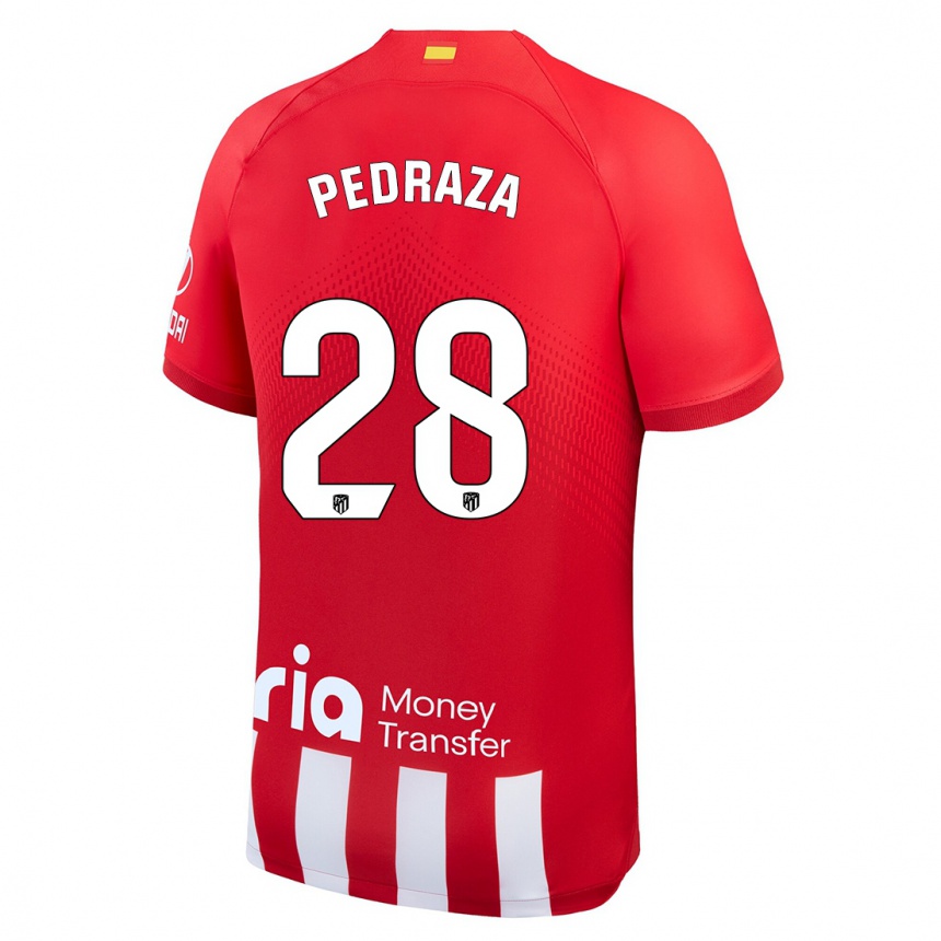 Niño Fútbol Camiseta Alfredo Pedraza #28 Rojo Blanco 1ª Equipación 2023/24 Perú