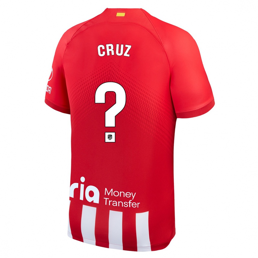 Niño Fútbol Camiseta Alberto Cruz #0 Rojo Blanco 1ª Equipación 2023/24 Perú