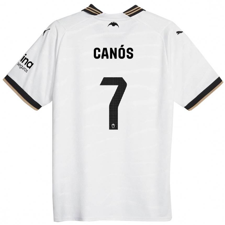 Niño Fútbol Camiseta Sergi Canós #7 Blanco 1ª Equipación 2023/24 Perú