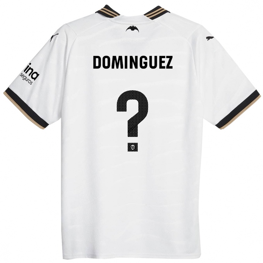 Niño Fútbol Camiseta Mario Dominguez #0 Blanco 1ª Equipación 2023/24 Perú