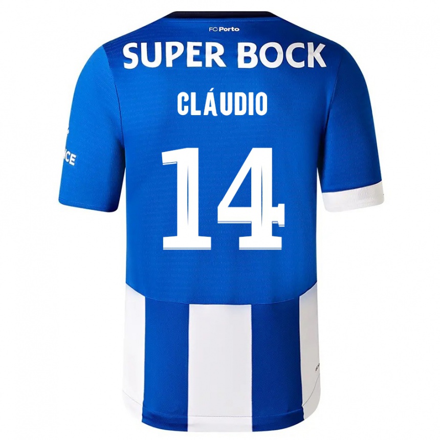 Niño Fútbol Camiseta Claudio Ramos #14 Azul Blanco 1ª Equipación 2023/24 Perú