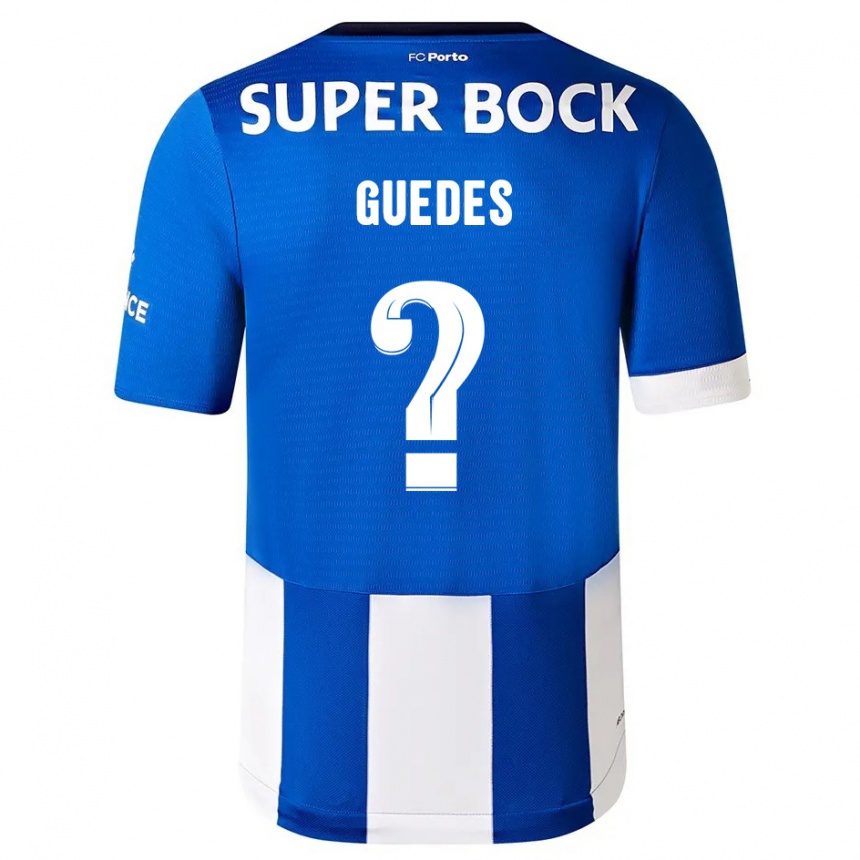 Niño Fútbol Camiseta Gui Guedes #0 Azul Blanco 1ª Equipación 2023/24 Perú