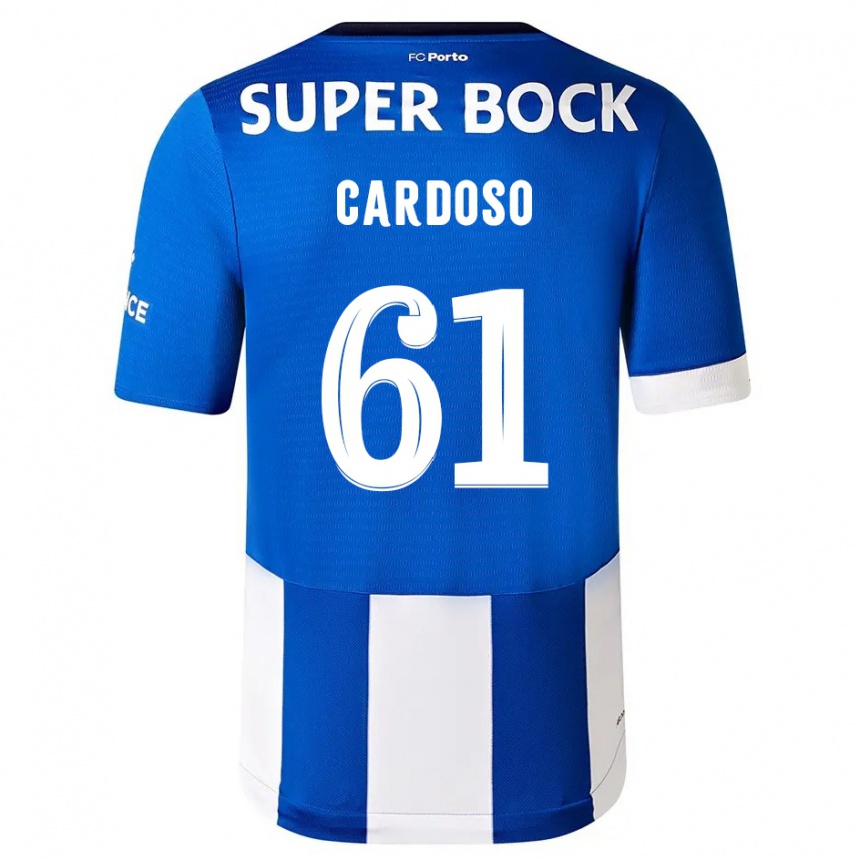 Niño Fútbol Camiseta Ivan Cardoso #61 Azul Blanco 1ª Equipación 2023/24 Perú