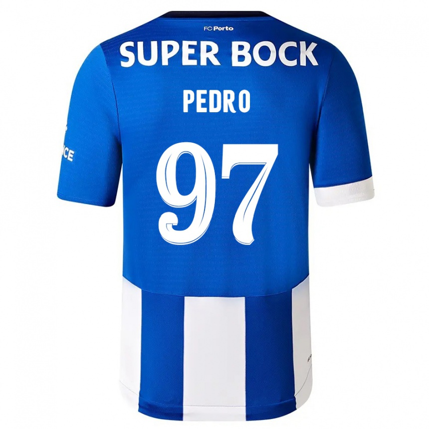 Niño Fútbol Camiseta Zé Pedro #97 Azul Blanco 1ª Equipación 2023/24 Perú