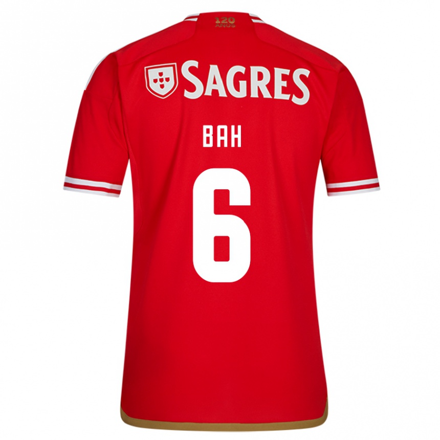 Niño Fútbol Camiseta Alexander Bah #6 Rojo 1ª Equipación 2023/24 Perú