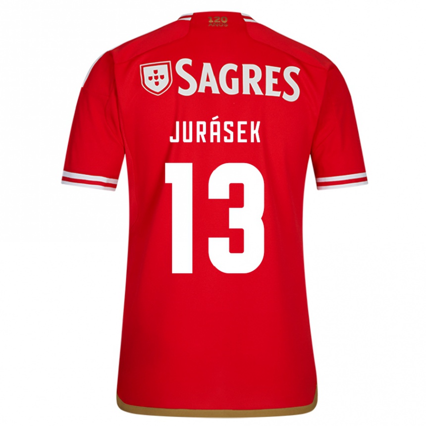 Niño Fútbol Camiseta David Jurásek #13 Rojo 1ª Equipación 2023/24 Perú