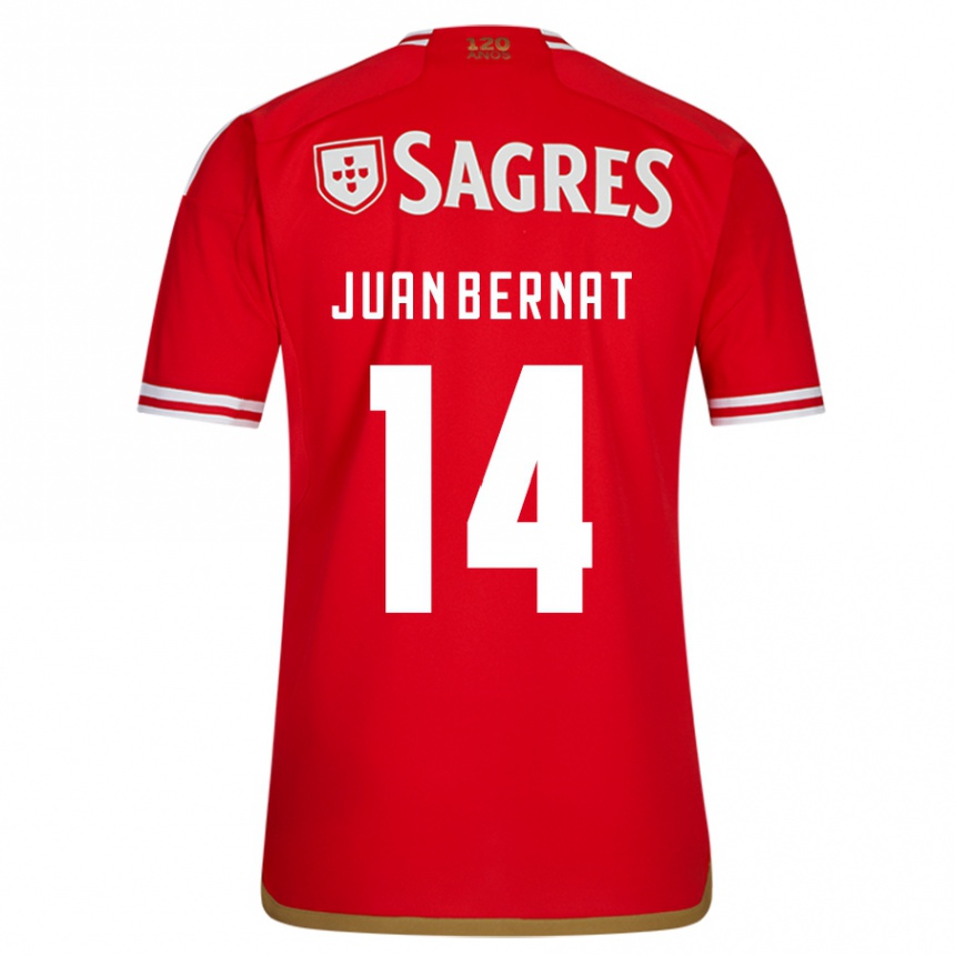 Niño Fútbol Camiseta Juan Bernat #14 Rojo 1ª Equipación 2023/24 Perú