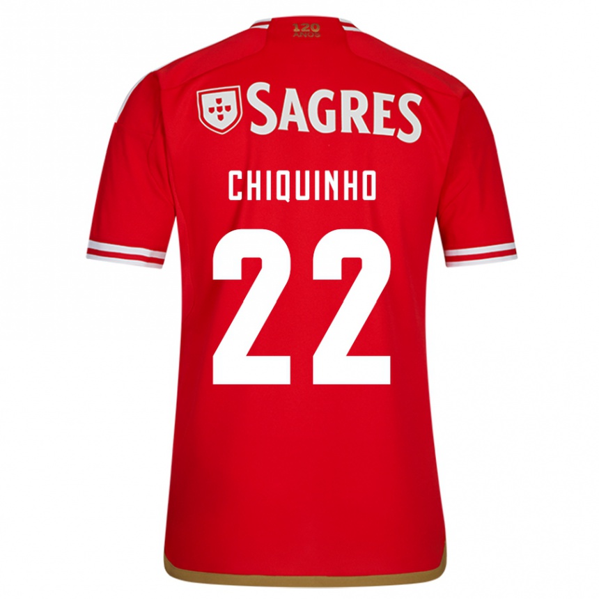 Niño Fútbol Camiseta Chiquinho #22 Rojo 1ª Equipación 2023/24 Perú