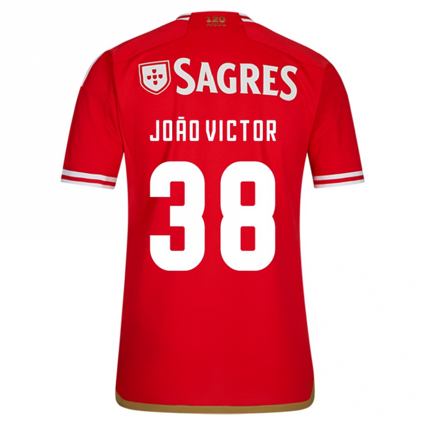 Niño Fútbol Camiseta João Victor #38 Rojo 1ª Equipación 2023/24 Perú